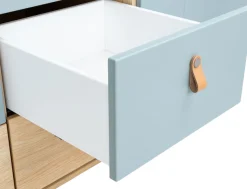 OTTO home Kleiderschrank »Hennix skandinavisches Spitzdach-Design mit Soft-Close, viel Stauraum« H/B/T ca. 200/150/51cm,3 Schubladen, Made in Germany, variable Einlegeböden