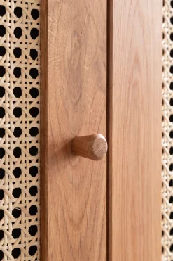 OTTO home Kleiderschrank »Hällevik Eiche - aus FSC® Massivholz, Wiener Geflecht« Türfronten mit Wiener Geflecht, FSC® Zertifizierte massive Eiche