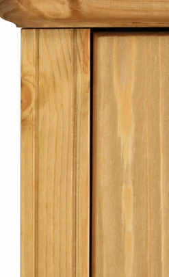 OTTO home Kleiderschrank »Hugo« 3 Breiten: 106/200/245 cm H/T ca. 190/58 cm,aus massiver Kiefer im Landhausstil, mit Spiegel