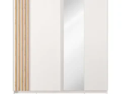 OTTO home Kleiderschrank »Kleiderschrank Charisy mit 4 Einlegeböden und Kleiderstange« Garderobe mit 2 Schwebetüren und Lamellen, B/H/T 200/198,5/62 cm