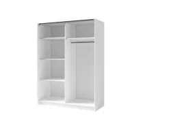 OTTO home Kleiderschrank »Kleiderschrank Charisy mit 4 Einlegeböden und Kleiderstange« Garderobe mit 2 Schwebetüren und Lamellen, B/H/T 200/198,5/62 cm