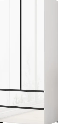 OTTO home Kleiderschrank »Kollin Schlafzimmerschrank mit 2 Türen und 2 Schubladen« Drehtürenschrank mit perfekter Innenausstattung, hochganz Fronten