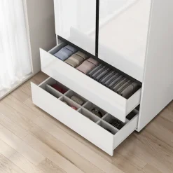 OTTO home Kleiderschrank »Kollin Schlafzimmerschrank mit 2 Türen und 2 Schubladen« Drehtürenschrank mit perfekter Innenausstattung, hochganz Fronten