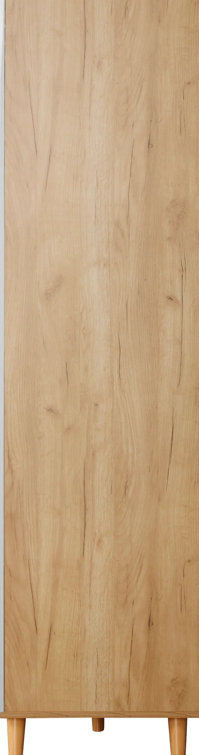OTTO home Kleiderschrank »Lund Schlafzimmerschrankim skandinavischem Design« Garderobenschrank mit Premium Innenausstattung, Breite 120cm