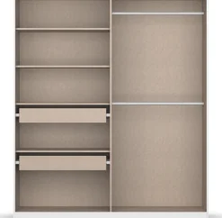OTTO home Kleiderschrank »Mehrzweckschrank Aktenschrank Möbel Mietswohnung Schlafzimmer KOLUNA« Breiten 181/226/271/315 cm Höhen 210/229 cm, moderne Dekor-Front,inkl. 2 Innenschubladen sowie extra Einlegeböden MADE IN GERMANY
