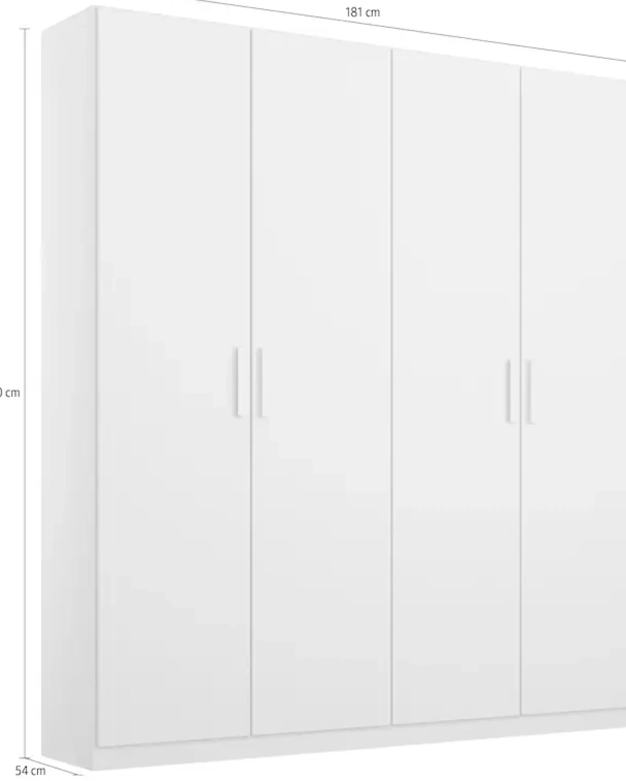 OTTO home Kleiderschrank »Mehrzweckschrank Aktenschrank Möbel Mietswohnung Schlafzimmer KOLUNA« Breiten 181/226/271/315 cm Höhen 210/229 cm, moderne Dekor-Front,inkl. 2 Innenschubladen sowie extra Einlegeböden MADE IN GERMANY