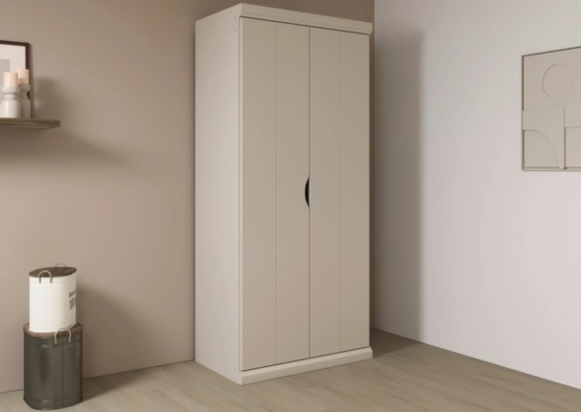 OTTO home Kleiderschrank »Mehrzweckschrank Aktenschrank Möbel Mietswohnung Schlafzimmer MARLENE« 3 verschiedene Ausstattungen BASIC/CLASSIC/PREMIUM (inkl. SOFT-CLOSE),in 3 Breiten 91/136/181 cm im Landhaus-Stil MADE IN GERMANY