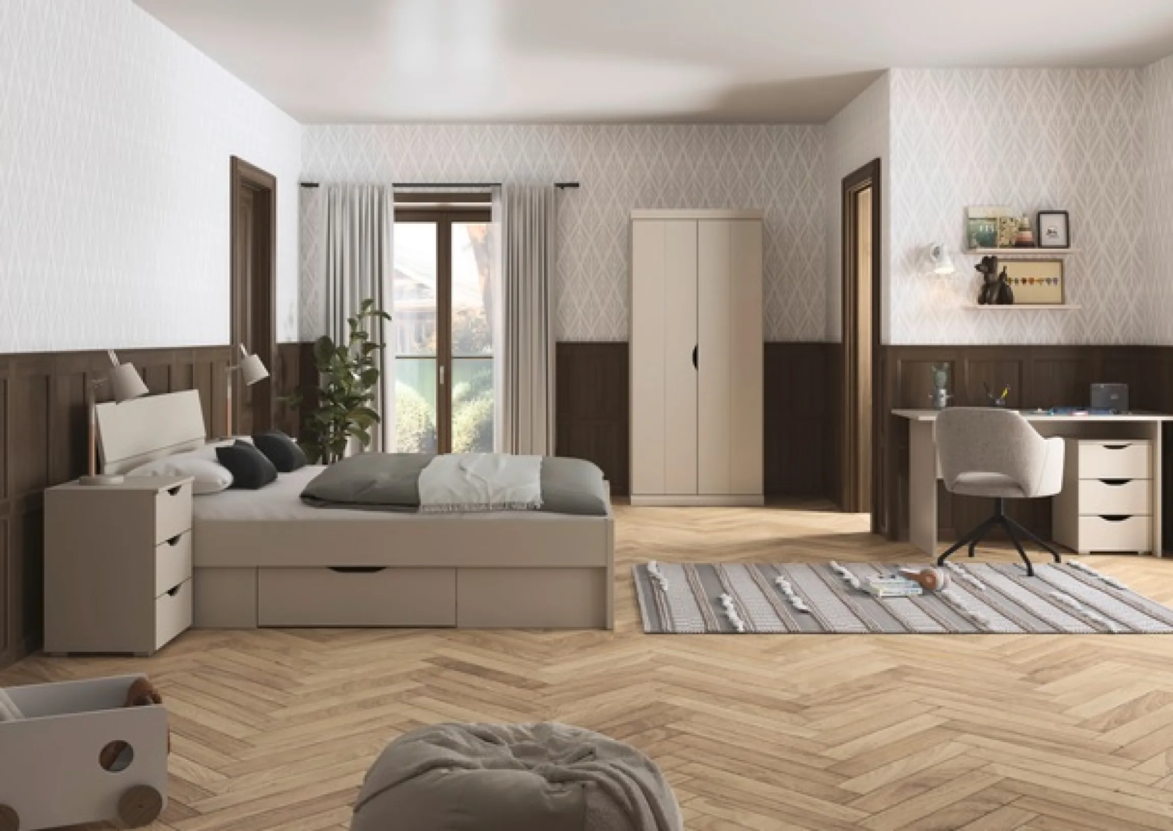 OTTO home Kleiderschrank »Mehrzweckschrank Aktenschrank Möbel Mietswohnung Schlafzimmer MARLENE« 3 verschiedene Ausstattungen BASIC/CLASSIC/PREMIUM (inkl. SOFT-CLOSE),in 3 Breiten 91/136/181 cm im Landhaus-Stil MADE IN GERMANY