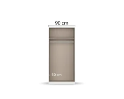 OTTO home Kleiderschrank »Mehrzweckschrank Aktenschrank Möbel Mietswohnung Schlafzimmer MARLENE« 3 verschiedene Ausstattungen BASIC/CLASSIC/PREMIUM (inkl. SOFT-CLOSE),in 3 Breiten 91/136/181 cm im Landhaus-Stil MADE IN GERMANY