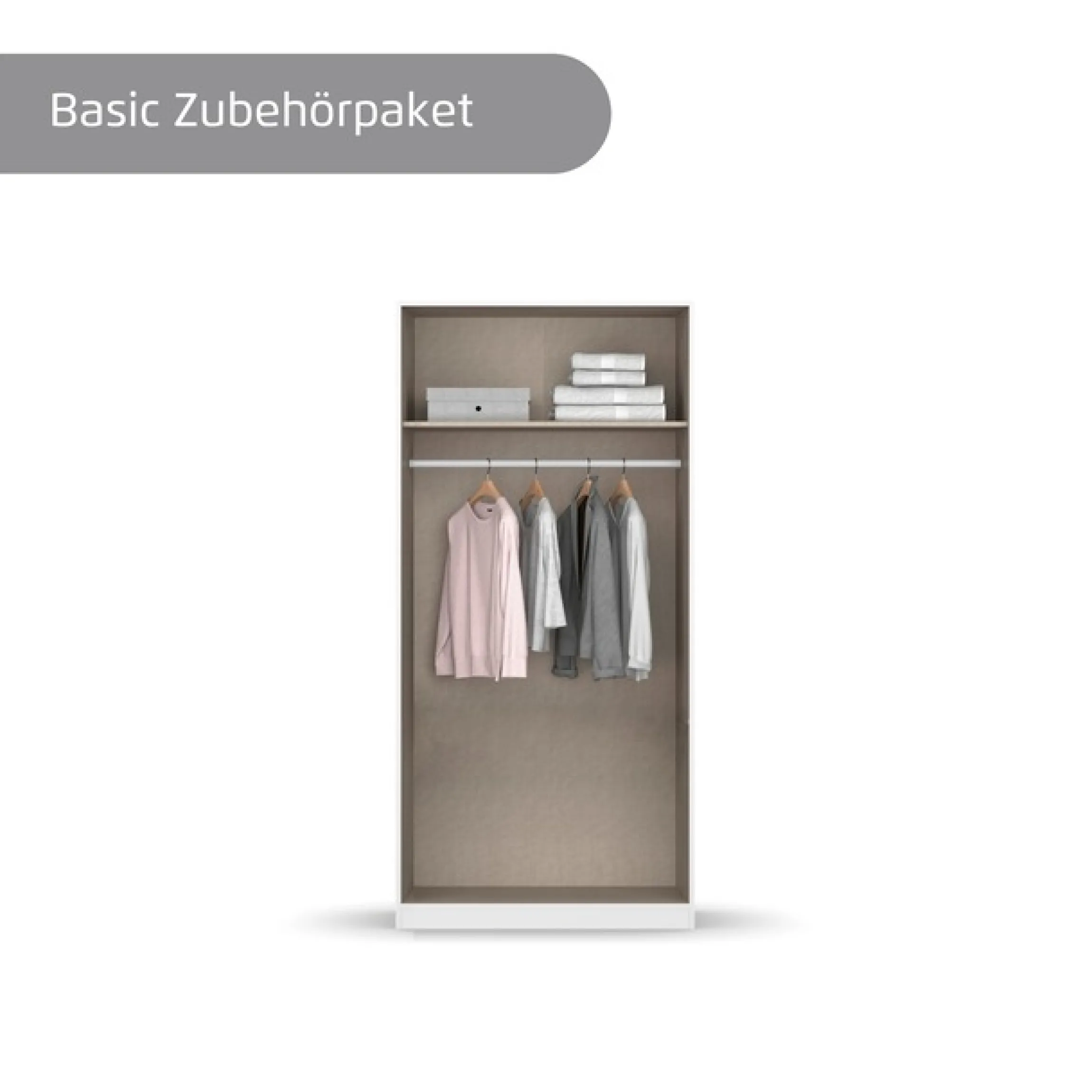 OTTO home Kleiderschrank »Mehrzweckschrank Aktenschrank Möbel Mietswohnung Schlafzimmer MARLENE« 3 verschiedene Ausstattungen BASIC/CLASSIC/PREMIUM (inkl. SOFT-CLOSE),in 3 Breiten 91/136/181 cm im Landhaus-Stil MADE IN GERMANY