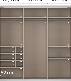 OTTO home Kleiderschrank »Mehrzweckschrank Aktenschrank Möbel Mietswohnung Schlafzimmer TOMA« Breiten 203/271/315/360 cm, Höhen 210/229 cm,inkl. Regaleinsatz sowie zusätzlichen Einlegeböden MADE IN GERMANY