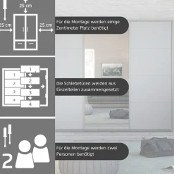 OTTO home Kleiderschrank »Mehrzweckschrank Aktenschrank Möbel Mietswohnung Schlafzimmer TOMA« Breiten 203/271/315/360 cm, Höhen 210/229 cm,inkl. Regaleinsatz sowie zusätzlichen Einlegeböden MADE IN GERMANY