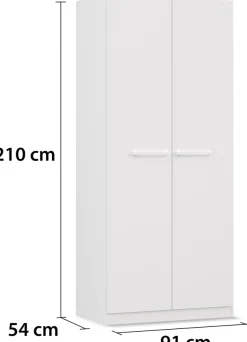 OTTO home Kleiderschrank »Mehrzweckschrank Aktenschrank Möbel Mietswohnung Schlafzimmer MODI« erhältlich in Breiten 91/136/181/226/271 cm, Höhe 210 cm,in angesagten Farbkombinationen, optional mit Spiegel MADE IN GERMANY