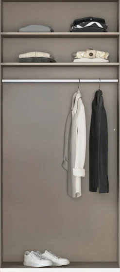 OTTO home Kleiderschrank »Mehrzweckschrank Aktenschrank Möbel Mietswohnung Schlafzimmer MODI« erhältlich in Breiten 91/136/181/226/271 cm, Höhe 210 cm,in angesagten Farbkombinationen, optional mit Spiegel MADE IN GERMANY