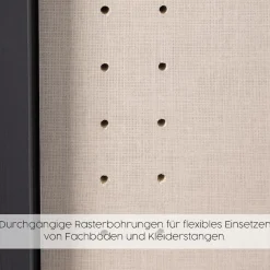 OTTO home Kleiderschrank »Mehrzweckschrank Aktenschrank Möbel Mietswohnung Schlafzimmer AVOLA« 3 verschiedene Ausstattungen BASIC/CLASSIC/PREMIUM (inkl. SOFT-CLOSE),mit hochwertigen Stangengriffen aus Metall in Schwarz MADE IN GERMANY