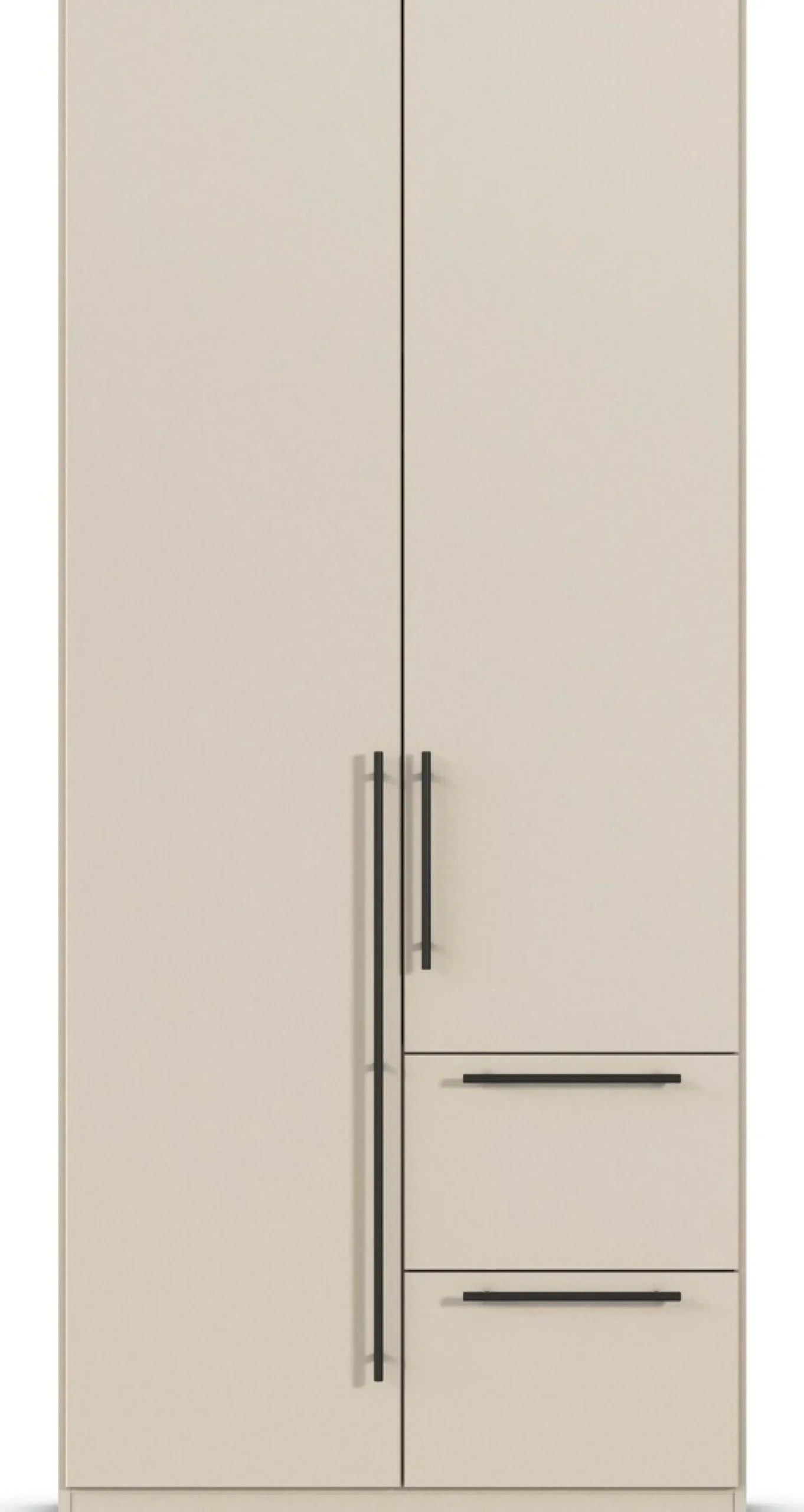 OTTO home Kleiderschrank »Mehrzweckschrank Aktenschrank Möbel Mietswohnung Schlafzimmer AVOLA« 3 verschiedene Ausstattungen BASIC/CLASSIC/PREMIUM (inkl. SOFT-CLOSE),mit hochwertigen Stangengriffen aus Metall in Schwarz MADE IN GERMANY