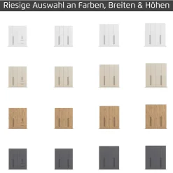 OTTO home Kleiderschrank »Mehrzweckschrank Aktenschrank Möbel Mietswohnung Schlafzimmer AVOLA« 3 verschiedene Ausstattungen BASIC/CLASSIC/PREMIUM (inkl. SOFT-CLOSE),mit hochwertigen Stangengriffen aus Metall in Schwarz MADE IN GERMANY