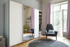 OTTO home Kleiderschrank »Mehrzweckschrank Aktenschrank Möbel Mietswohnung Schlafzimmer DOBENE« erhältlich in Breite: 271 und 360 cm, Höhe: 210 cm,mit großen Spiegelelementen, inkl. Schubladeneinsatz MADE IN GERMANY