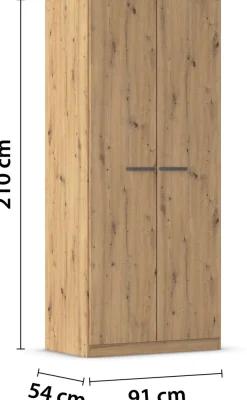 OTTO home Kleiderschrank »Mehrzweckschrank Aktenschrank Möbel Mietswohnung Schlafzimmer OTELI« erhältlich in Breiten 91-360 cm, ab Breite 136cm inkl. Innenschubladen,mit zusätzlichen Einlegeböden, optional mit Spiegel MADE IN GERMANY