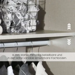 OTTO home Kleiderschrank »Mehrzweckschrank Aktenschrank Möbel Mietswohnung Schlafzimmer OTELI« erhältlich in Breiten 91-360 cm, ab Breite 136cm inkl. Innenschubladen,mit zusätzlichen Einlegeböden, optional mit Spiegel MADE IN GERMANY