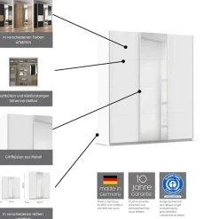 OTTO home Kleiderschrank »Mehrzweckschrank Aktenschrank Möbel Mietswohnung Schlafzimmer CORTONA« Breiten 203/271/315/360 cm, Höhen 210/229 cm,inkl. Inneneinteilung, 2 Stoffboxen extra Einlegeböden MADE IN GERMANY