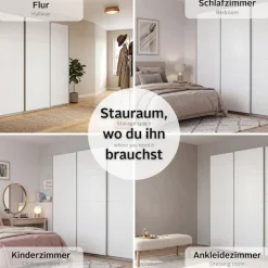 OTTO home Kleiderschrank »Mehrzweckschrank Aktenschrank Möbel Mietswohnung Schlafzimmer KOLUNA« 3 Ausstattungen BASIC/CLASSIC/PREMIUM (inkl. SOFT-CLOSE-FUNKTION),Breiten 203/271/315/360 cm Höhen 210/229 Glas-Front MADE IN GERMANY