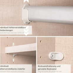 OTTO home Kleiderschrank »Mehrzweckschrank Aktenschrank Möbel Mietswohnung Schlafzimmer KOLUNA« 3 Ausstattungen BASIC/CLASSIC/PREMIUM (inkl. SOFT-CLOSE-FUNKTION),Breiten 203/271/315/360 cm Höhen 210/229 Glas-Front MADE IN GERMANY