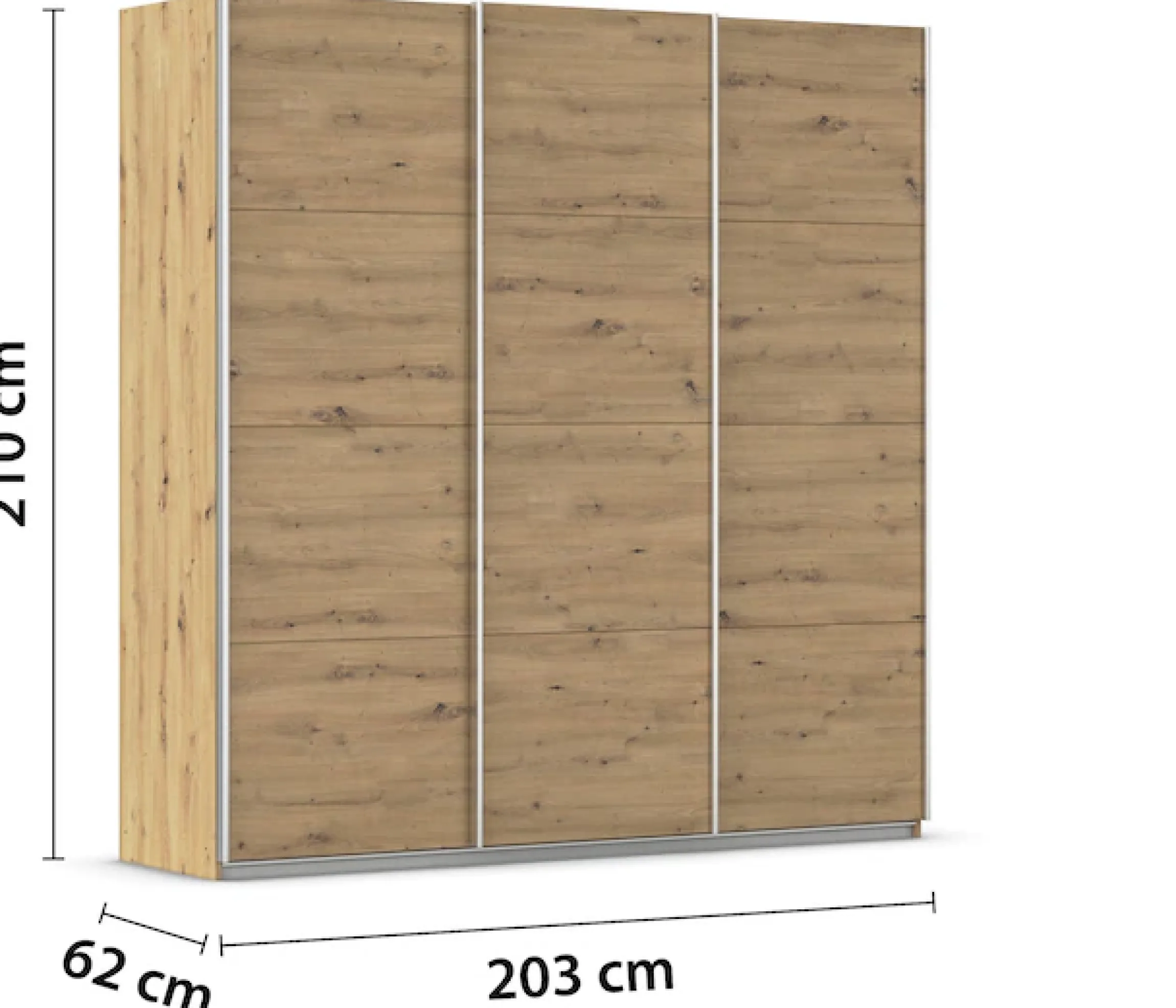 OTTO home Kleiderschrank »Mehrzweckschrank Aktenschrank Möbel Mietswohnung Schlafzimmer KOLUNA« 3 Ausstattungen BASIC/CLASSIC/PREMIUM (inkl. SOFT-CLOSE-FUNKTION),Breiten 203/271/315/360 cm Höhen 210/229 Dekor-Front MADE IN GERMANY