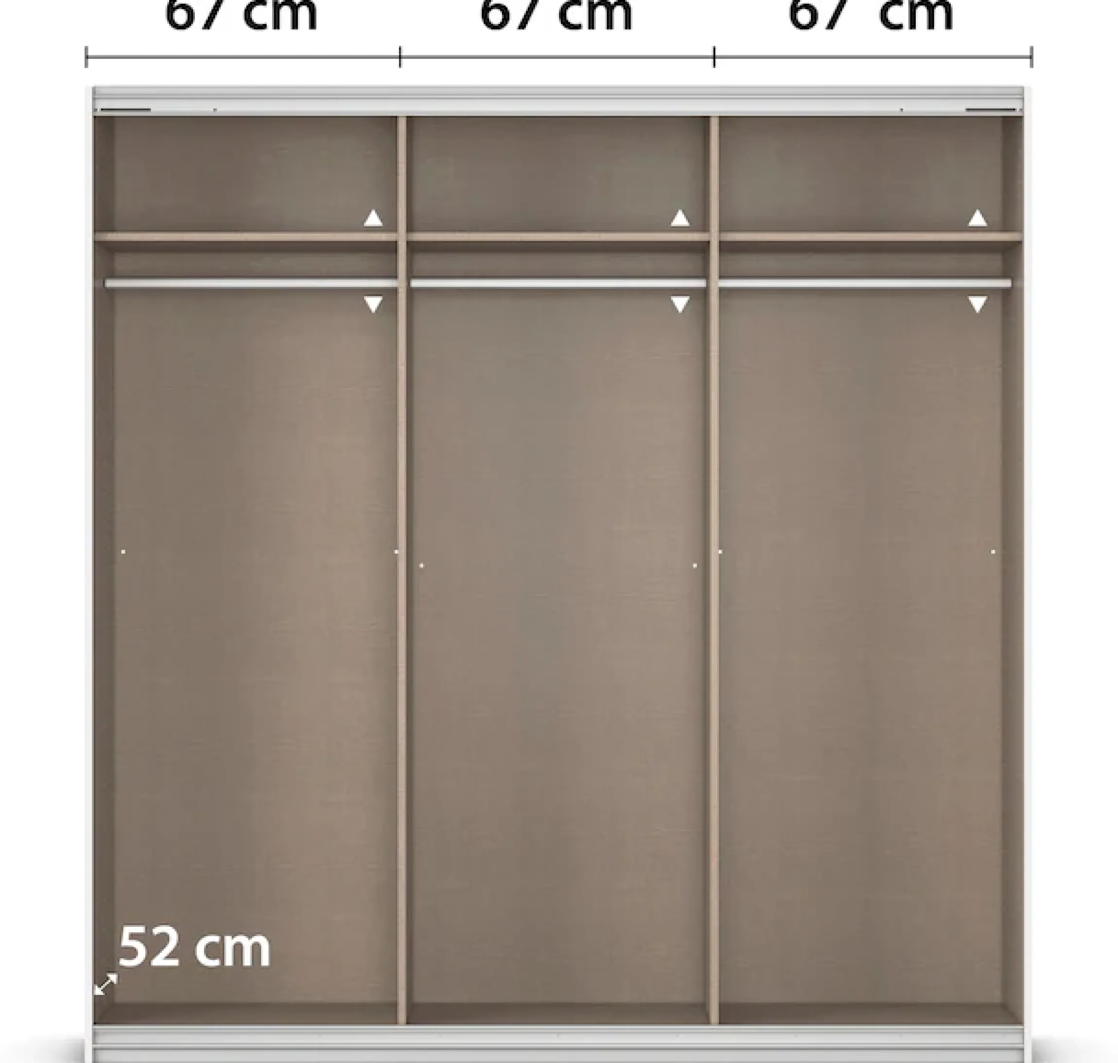 OTTO home Kleiderschrank »Mehrzweckschrank Aktenschrank Möbel Mietswohnung Schlafzimmer KOLUNA« 3 Ausstattungen BASIC/CLASSIC/PREMIUM (inkl. SOFT-CLOSE-FUNKTION),Breiten 203/271/315/360 cm Höhen 210/229 Dekor-Front MADE IN GERMANY