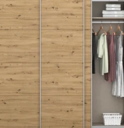 OTTO home Kleiderschrank »Mehrzweckschrank Aktenschrank Möbel Mietswohnung Schlafzimmer KOLUNA« 3 Ausstattungen BASIC/CLASSIC/PREMIUM (inkl. SOFT-CLOSE-FUNKTION),Breiten 203/271/315/360 cm Höhen 210/229 Dekor-Front MADE IN GERMANY