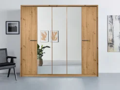 OTTO home Kleiderschrank »Mehrzweckschrank Aktenschrank Möbel Mietswohnung Schlafzimmer OTELI« erhältlich in Breiten 230/275 cm inkl. Innenschubladen und extra Böden,inkl. Passepartout optional mit Beleuchtung MADE IN GERMANY