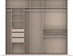 OTTO home Kleiderschrank »Mehrzweckschrank Aktenschrank Möbel Mietswohnung Schlafzimmer OTELI« erhältlich in Breiten 230/275 cm inkl. Innenschubladen und extra Böden,inkl. Passepartout optional mit Beleuchtung MADE IN GERMANY