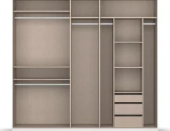 OTTO home Kleiderschrank »Mehrzweckschrank Aktenschrank Möbel Mietswohnung Schlafzimmer OTELI« erhältlich in Breiten 230/275 cm inkl. Innenschubladen und extra Böden,inkl. Passepartout optional mit Beleuchtung MADE IN GERMANY