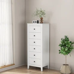 OTTO home Kombikommode »Borkum Sideboard Anrichte mit 6 Schubladen Landhaus weiß« hochwertige Griffe aus Metall,Kommode Schrank Wäscheschrank mit 6 Schubladen