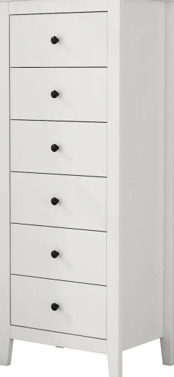 OTTO home Kombikommode »Borkum Sideboard Anrichte mit 6 Schubladen Landhaus weiß« hochwertige Griffe aus Metall,Kommode Schrank Wäscheschrank mit 6 Schubladen