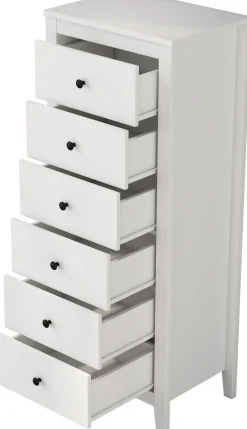 OTTO home Kombikommode »Borkum Sideboard Anrichte mit 6 Schubladen Landhaus weiß« hochwertige Griffe aus Metall,Kommode Schrank Wäscheschrank mit 6 Schubladen