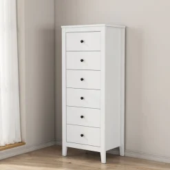 OTTO home Kombikommode »Borkum Sideboard Anrichte mit 6 Schubladen Landhaus weiß« hochwertige Griffe aus Metall,Kommode Schrank Wäscheschrank mit 6 Schubladen