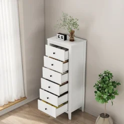 OTTO home Kombikommode »Borkum Sideboard Anrichte mit 6 Schubladen Landhaus weiß« hochwertige Griffe aus Metall,Kommode Schrank Wäscheschrank mit 6 Schubladen