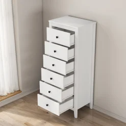 OTTO home Kombikommode »Borkum Sideboard Anrichte mit 6 Schubladen Landhaus weiß« hochwertige Griffe aus Metall,Kommode Schrank Wäscheschrank mit 6 Schubladen
