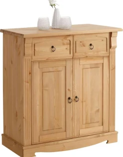 OTTO home Kommode »Anna, Sideboard, Anrichte, Stauraumschrank« B/T/H: 94/40/88 cm,aus massiver Kiefer, Breite 94 cm, mit Kassettenoptik, FSC®