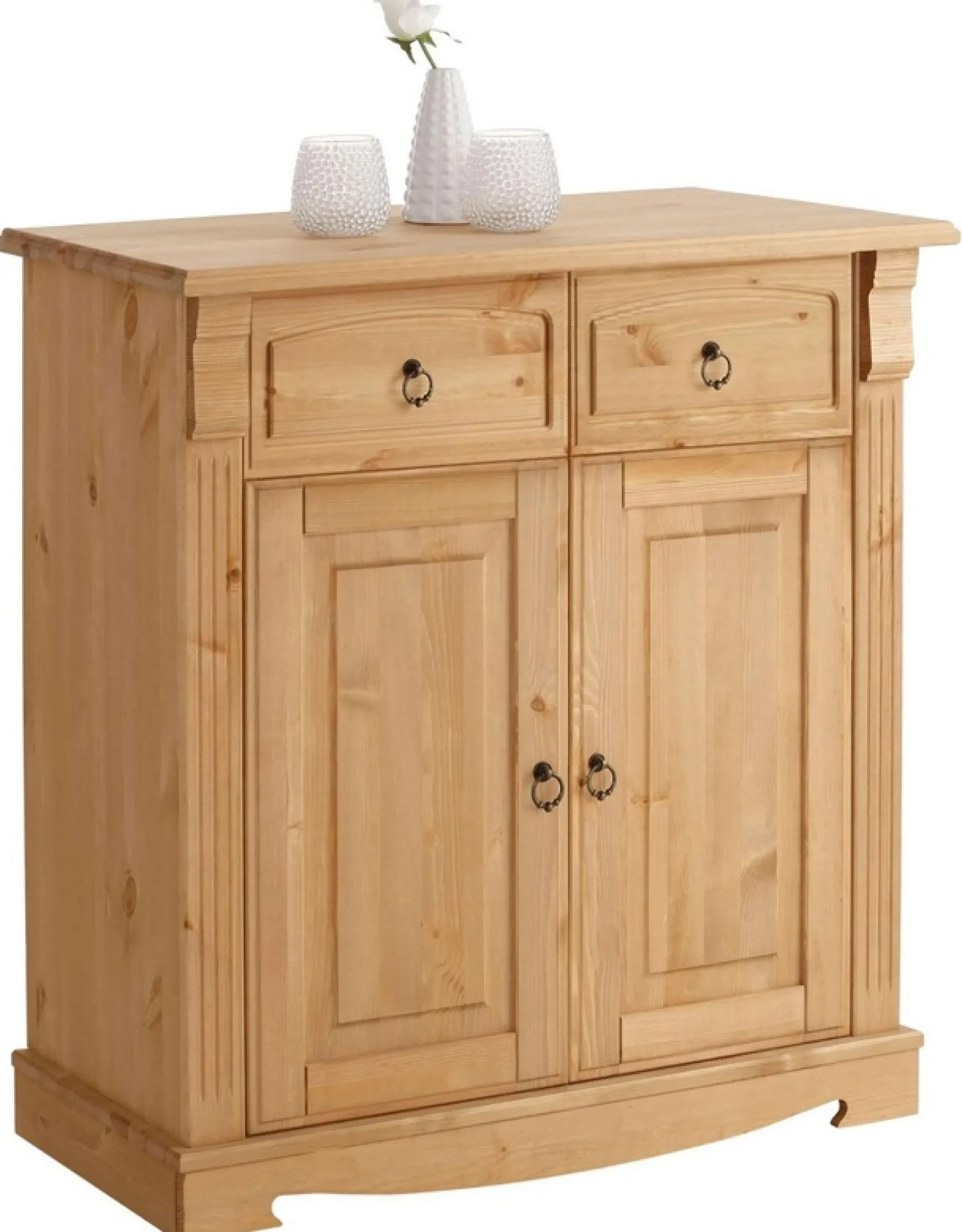 OTTO home Kommode »Anna, Sideboard, Anrichte, Stauraumschrank« B/T/H: 94/40/88 cm,aus massiver Kiefer, Breite 94 cm, mit Kassettenoptik, FSC®