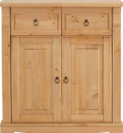 OTTO home Kommode »Anna, Sideboard, Anrichte, Stauraumschrank« B/T/H: 94/40/88 cm,aus massiver Kiefer, Breite 94 cm, mit Kassettenoptik, FSC®