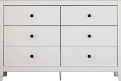 OTTO home Kommode »Avelin« Melaminoberfläche, schwarze Metallgriffe, Breite 80 cm