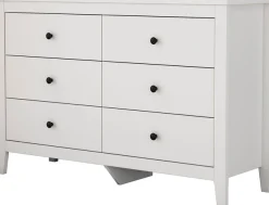 OTTO home Kommode »Avelin« Melaminoberfläche, schwarze Metallgriffe, Breite 80 cm