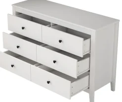 OTTO home Kommode »Avelin« Melaminoberfläche, schwarze Metallgriffe, Breite 80 cm