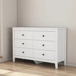 OTTO home Kommode »Avelin« Melaminoberfläche, schwarze Metallgriffe, Breite 80 cm