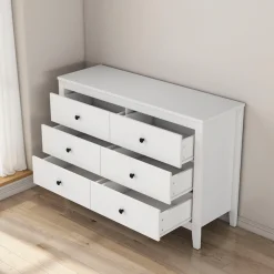 OTTO home Kommode »Avelin« Melaminoberfläche, schwarze Metallgriffe, Breite 80 cm