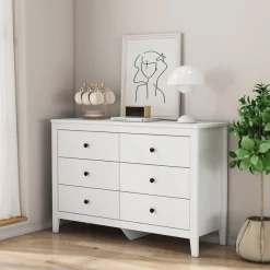OTTO home Kommode »Avelin« Melaminoberfläche, schwarze Metallgriffe, Breite 80 cm