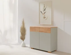 OTTO home Kommode »Citra teilmassiv« Breite 90cm,moderne grifflose Optik mit push to open Funktion