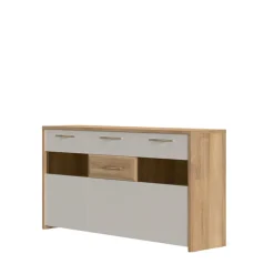OTTO home Kommode »Gala« (H/B/T): 45/172/41cm,UV lackiert, kratzfest, hochglänzend, mit Beleuchtung